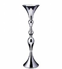 Silver Trumpet Vase