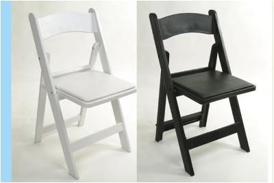 Resin/Padded Folding Chair 