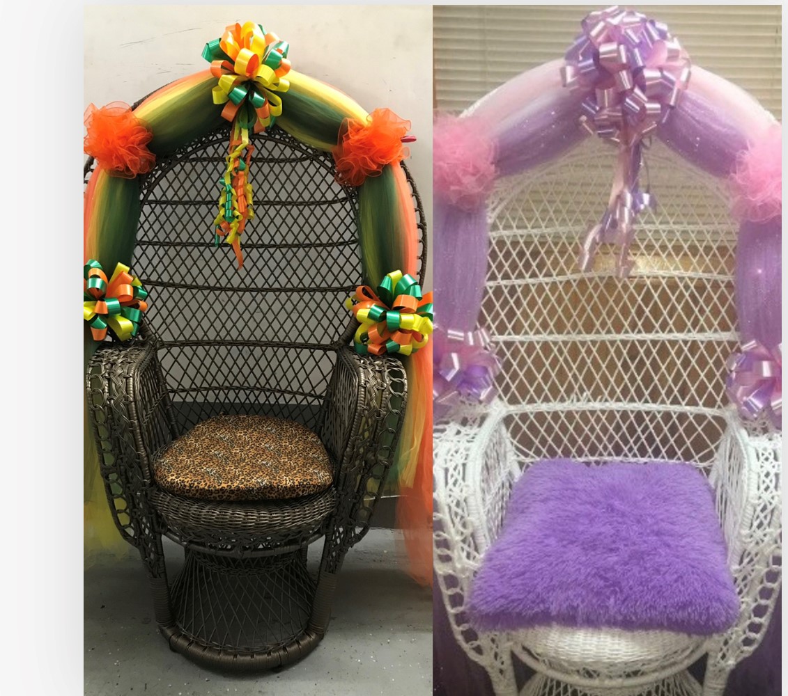 Wicker Bridal/Baby Shower Chairs
