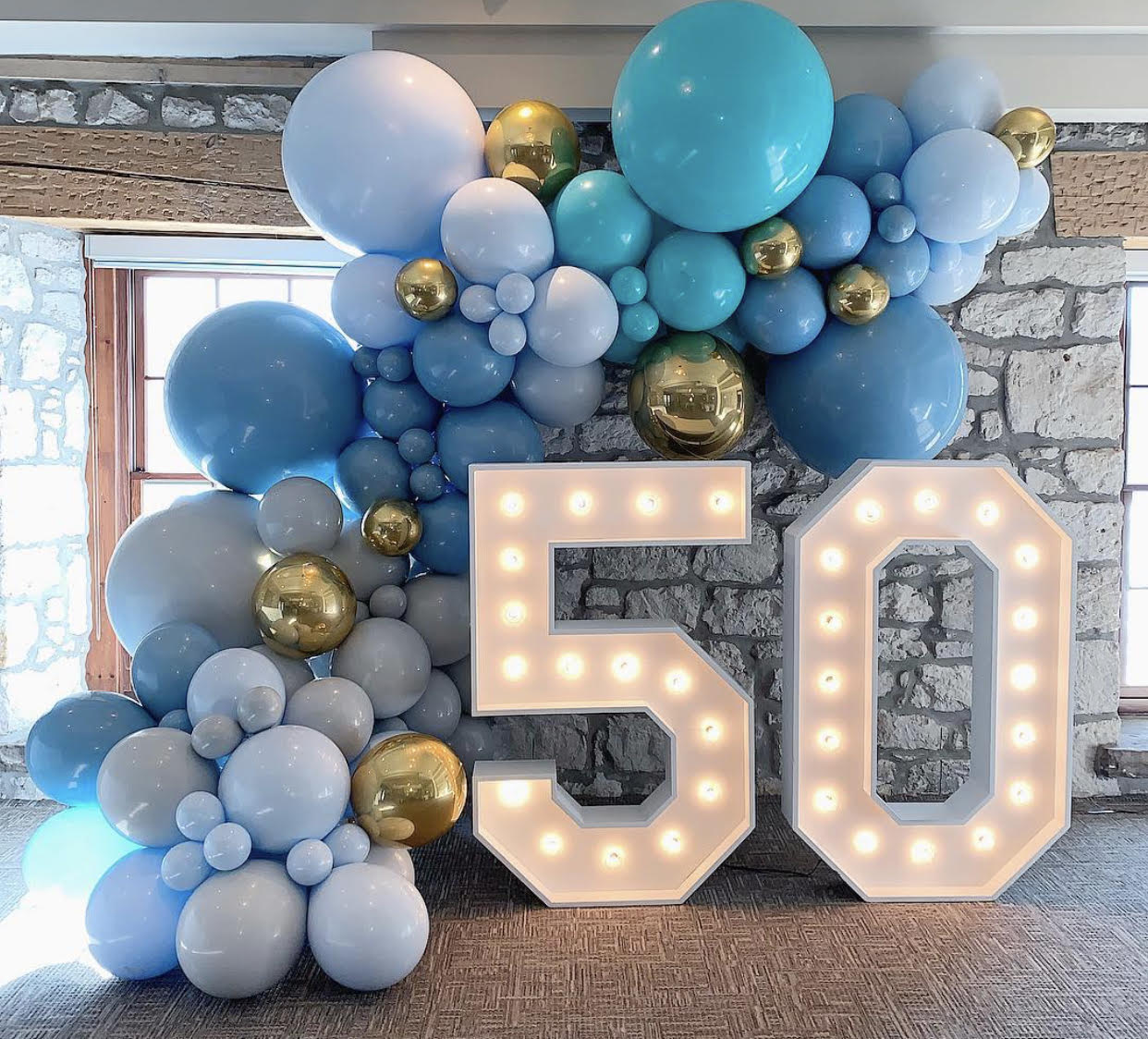 Marquee Number with changing Color Lights Marquee Number with changing Color Lights